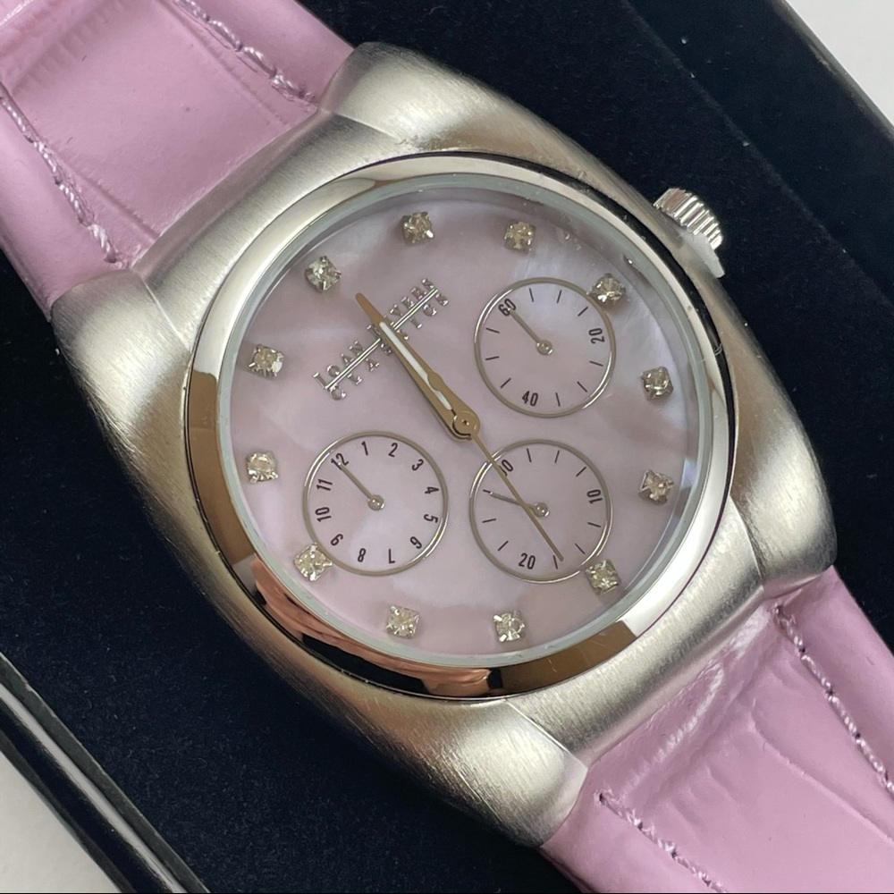 Pink\light Purple & Silver Three Dial Watch - Picture 5 of 8